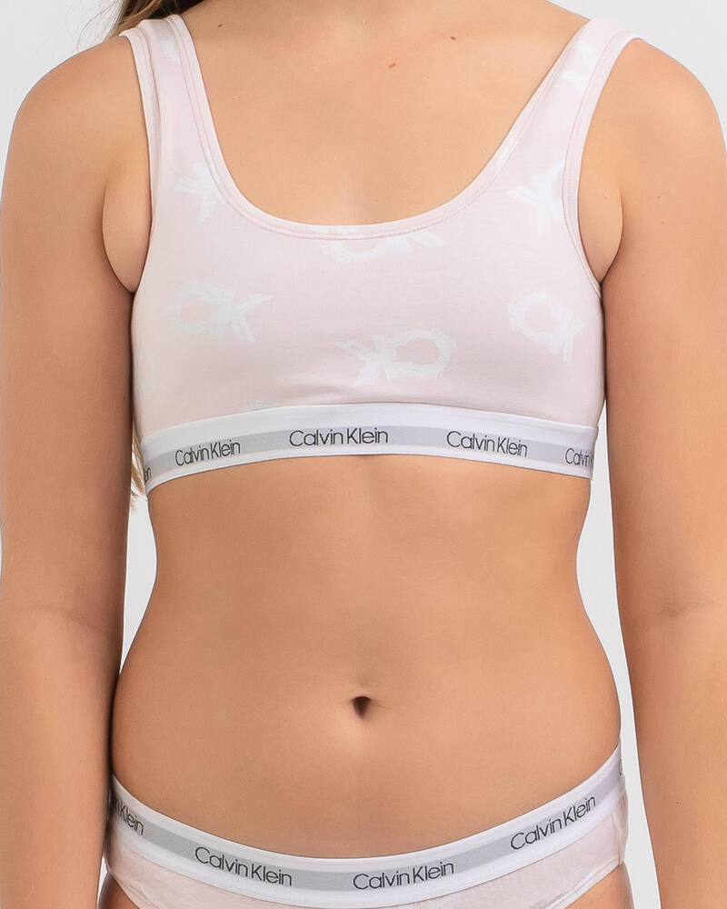 Calvin Klein Girls' Modern Cotton Bralette Pack for Womens