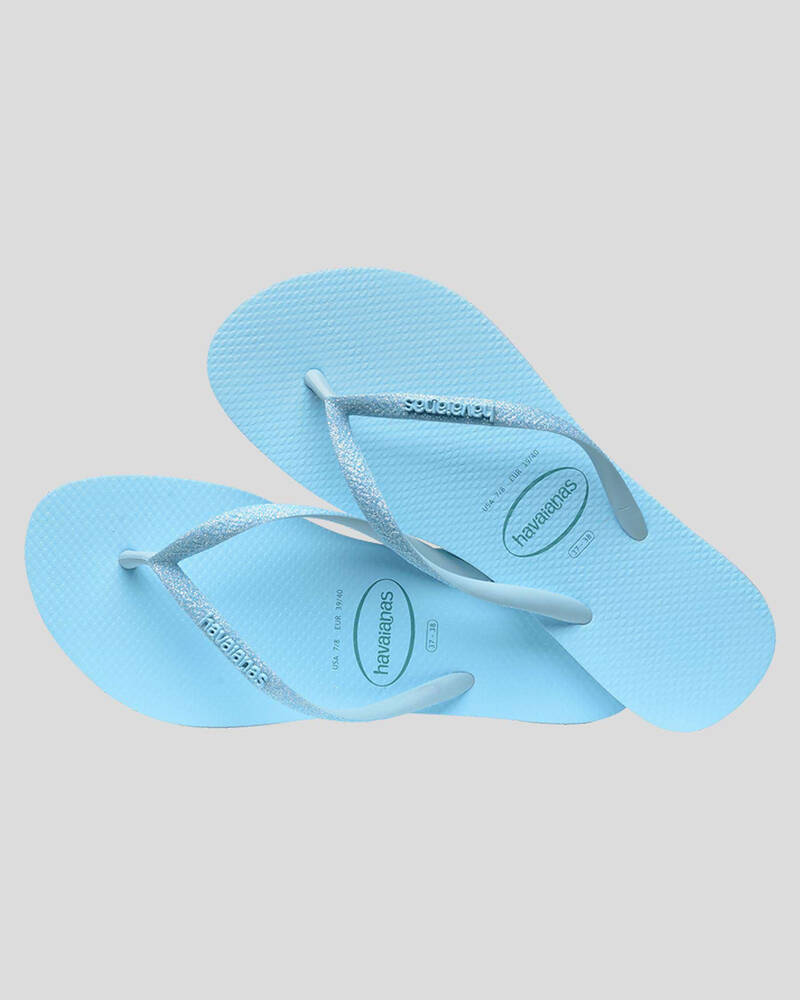 Havaianas Slim Glitter Iridescent Thongs for Womens