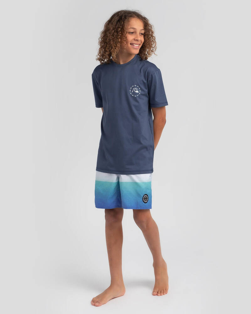 Quiksilver Boys' Endless Trip Surf Tee Short Sleeve Wet Sleeve for Mens