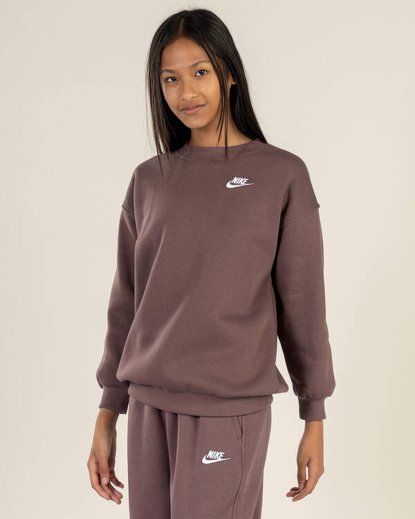 Girls' Oversized Crew Sweater