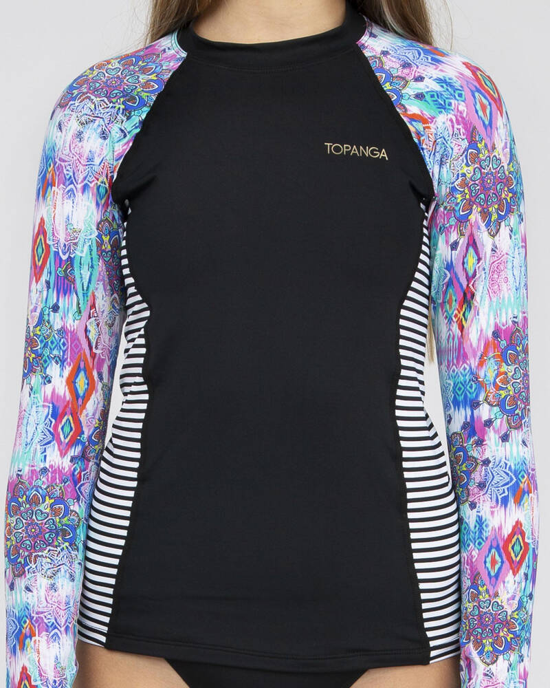 Topanga Girls' Altamont Long Sleeve Rash Vest for Womens
