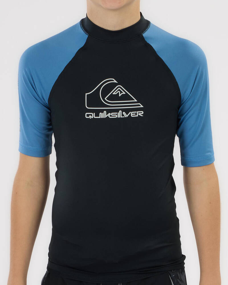 Quiksilver On Tour Boy's Short Sleeve Rash Vest for Mens