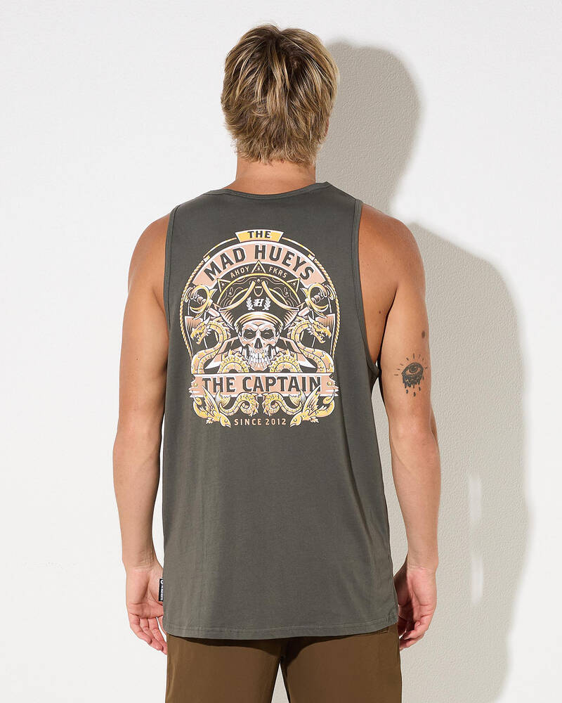 The Mad Hueys Dragon Captain Singlet Tank for Mens