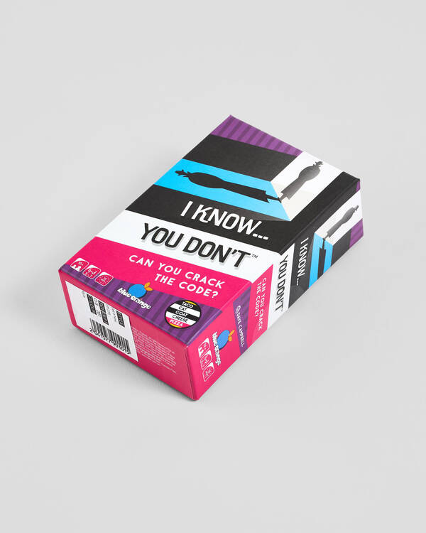 Get It Now I Know You Don't Card Game for Unisex