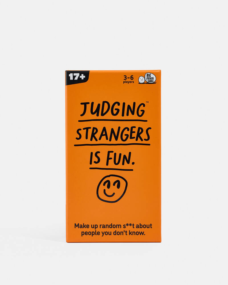 Miscellaneous Judging Strangers Is Fun Card Game for Unisex