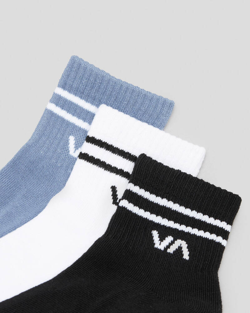 RVCA Women's VA Mini Crew Sock Pack for Womens