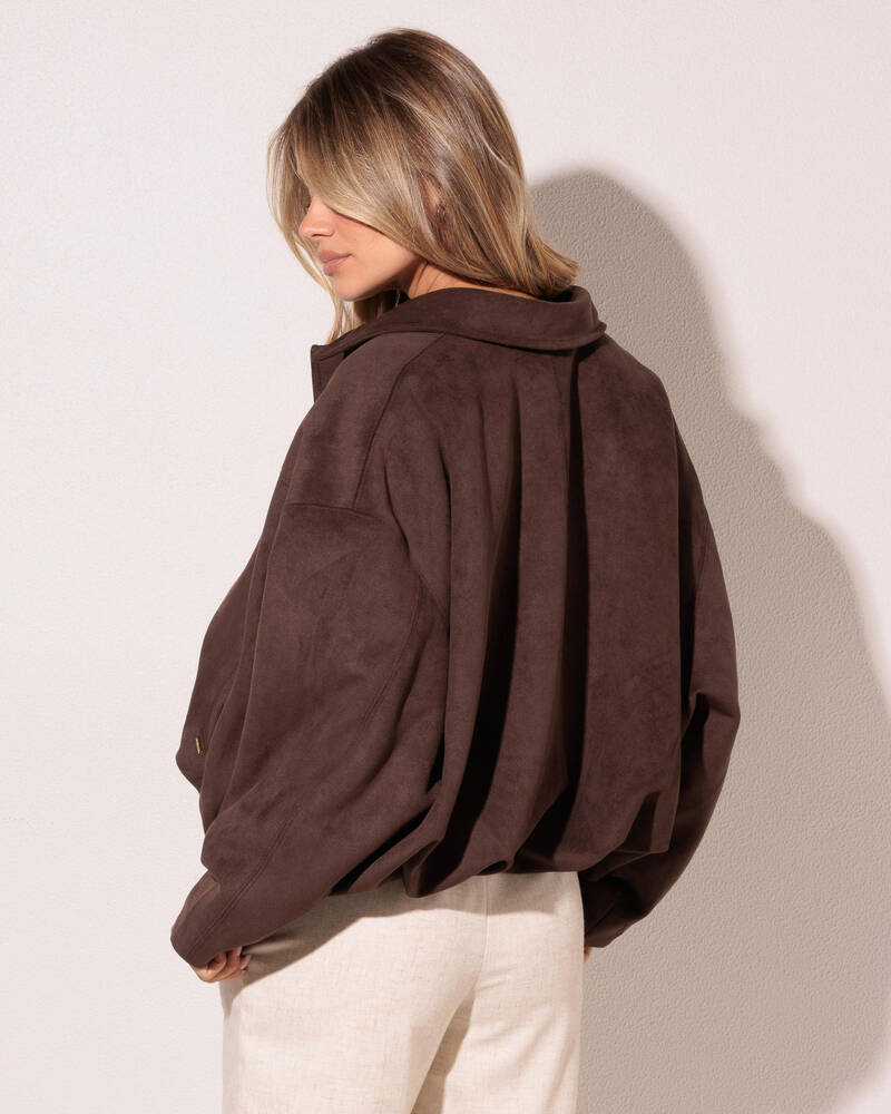 Ava And Ever Floyd Faux Suede Jacket for Womens