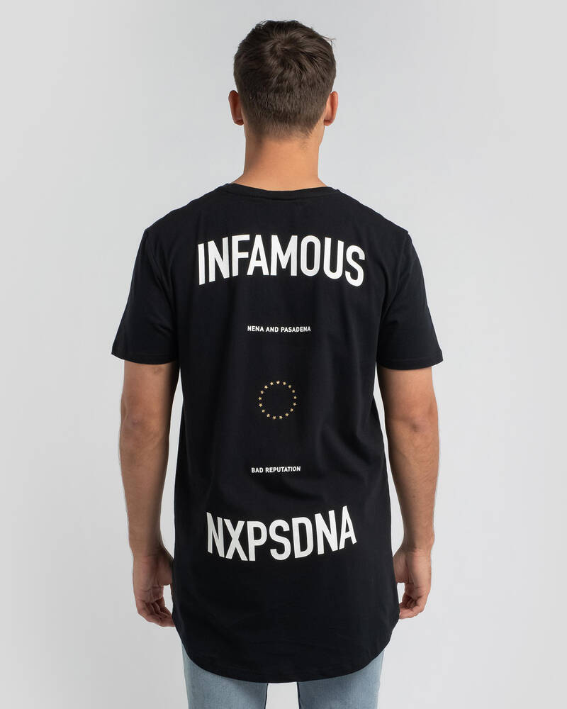 Nena & Pasadena Infamous Cape Back T-Shirt for Mens