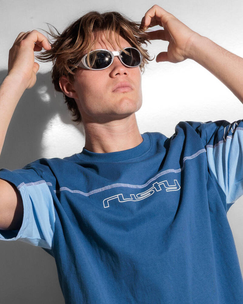 Rusty Cyberwave Short Sleeve T-Shirt for Mens