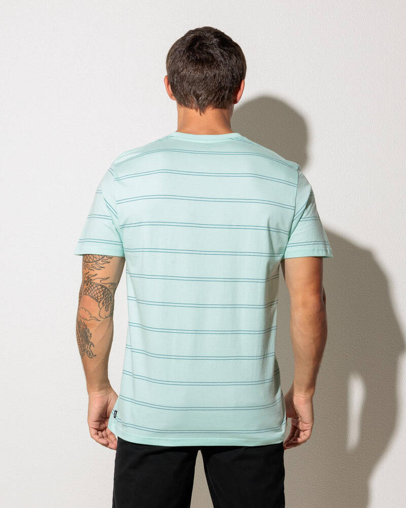 Rip Curl Plain Stripe T-Shirt for Mens