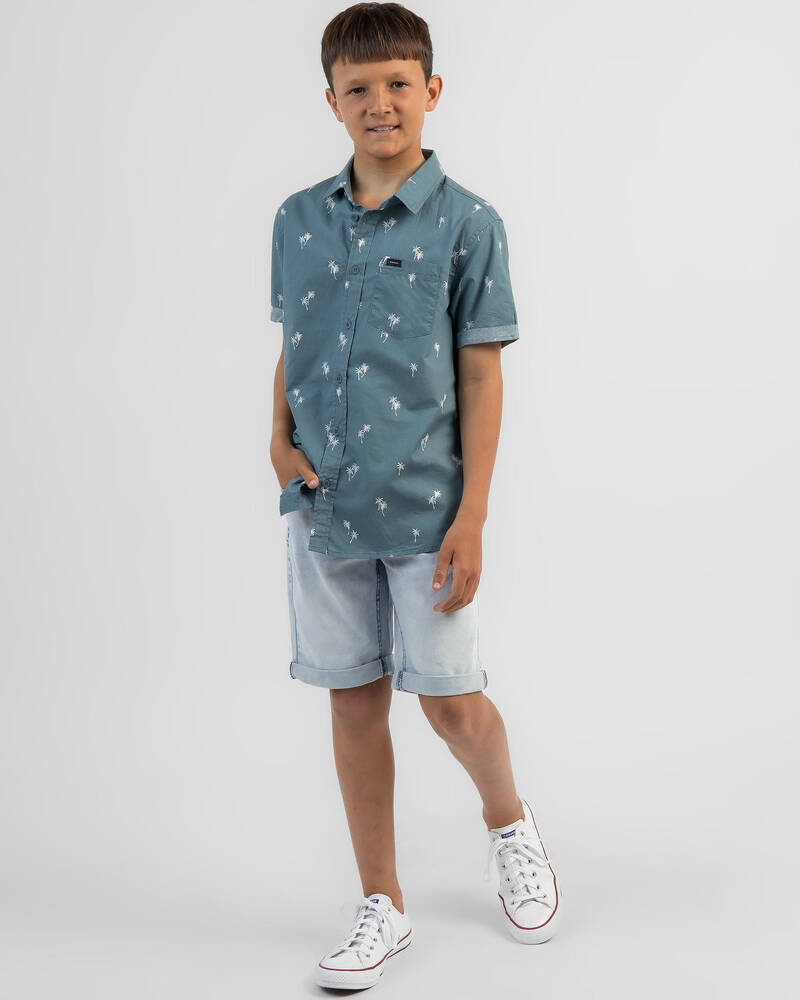 Rip Curl Boys' Paradise Palms Short Sleeve Shirt for Mens