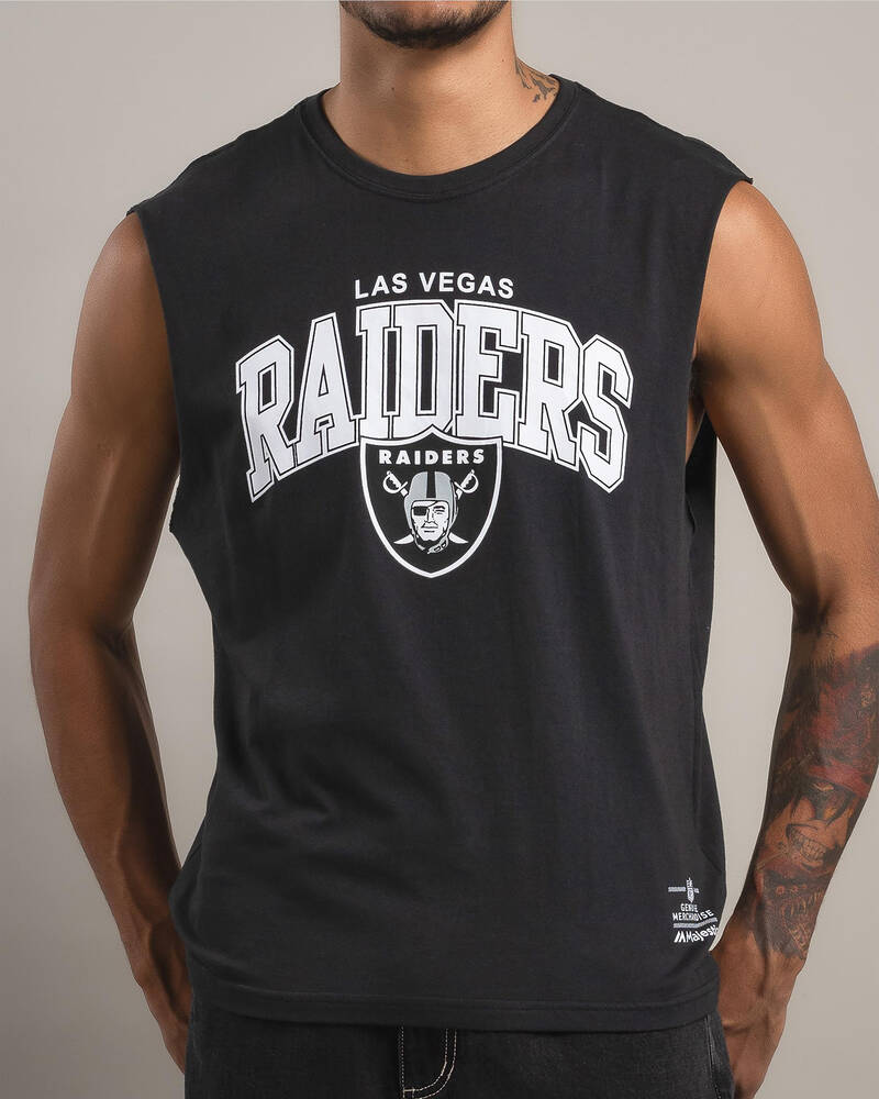 Majestic Las Vegas Raiders Logo Arch Muscle Tank for Mens