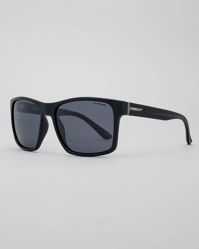 Liive Kerbox Polarised Matte Black Sunglasses for Mens