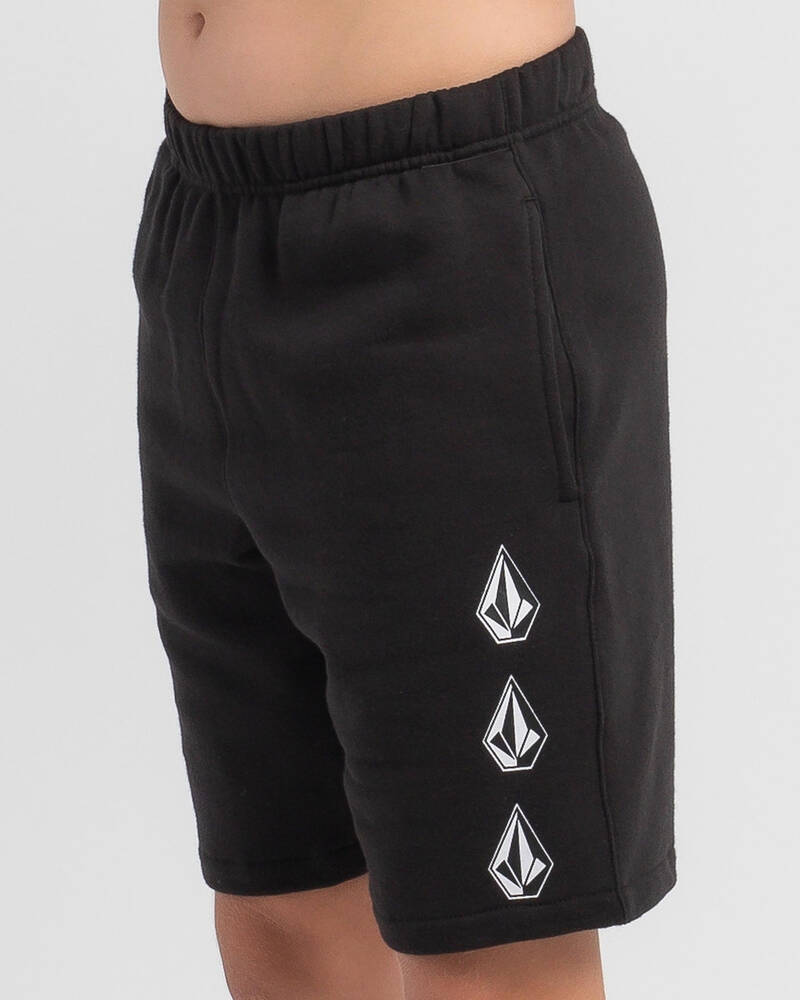 Volcom Boys' Iconic Stone Fleece Shorts for Mens