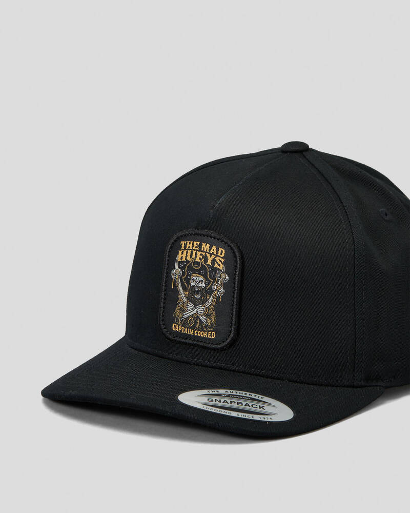 The Mad Hueys Captain Cooked Twill Snapback Cap for Mens