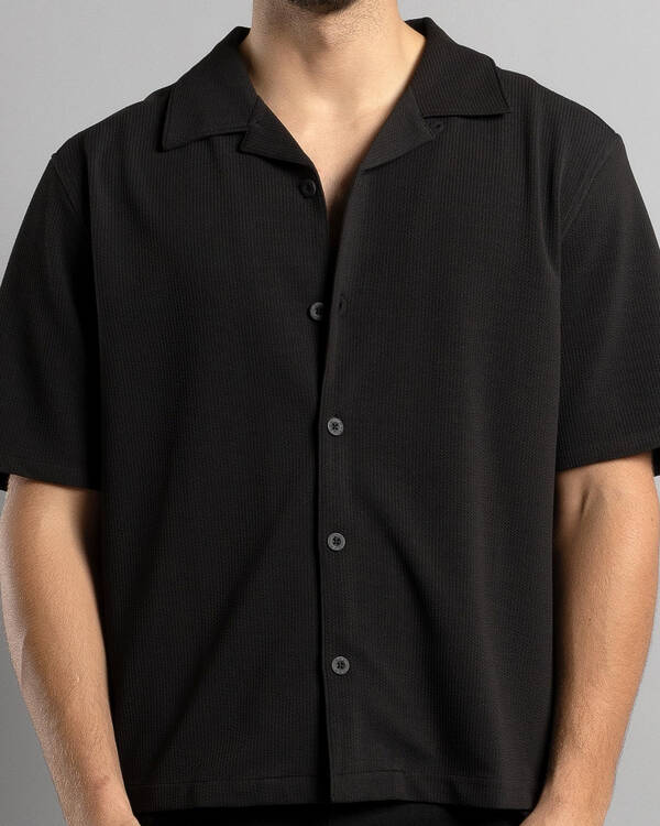 Nena & Pasadena Amalfi Box Cropped Resort Short Sleeve Shirt for Mens