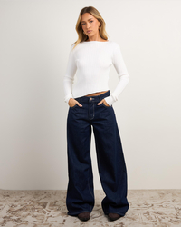 Ava And Ever Aaliyah Rib Knit Top for Womens image number null