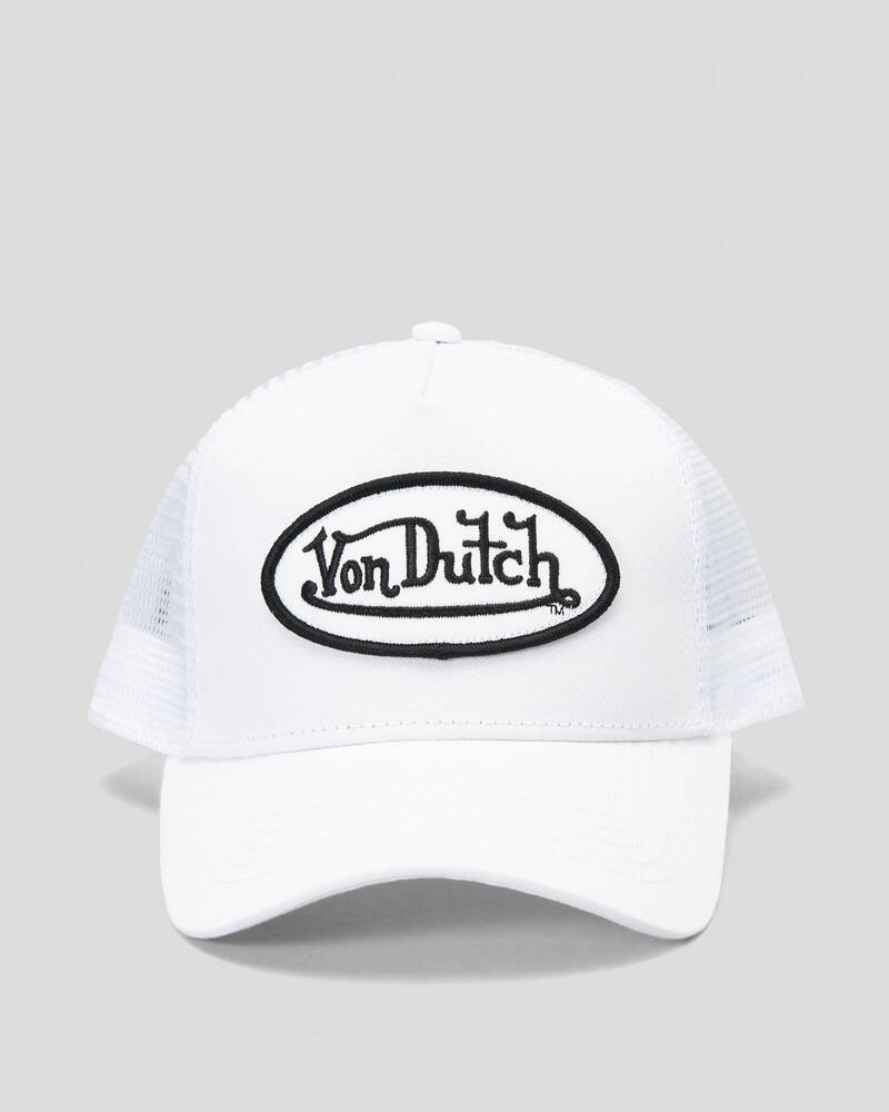 Von Dutch White Trucker Cap for Womens
