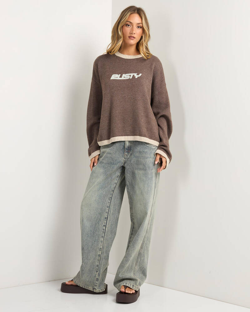 Rusty Rider Relaxed Knit Jumper for Womens