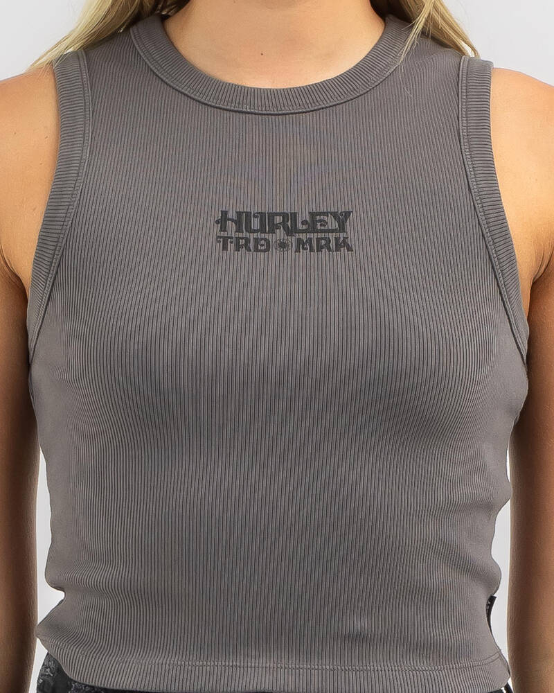 Hurley Sonic Rib Tank Top for Womens