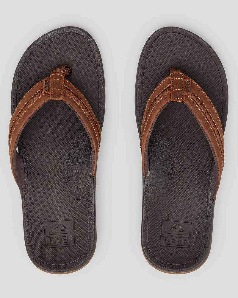 Reef Leather Ortho Coast Thongs for Mens