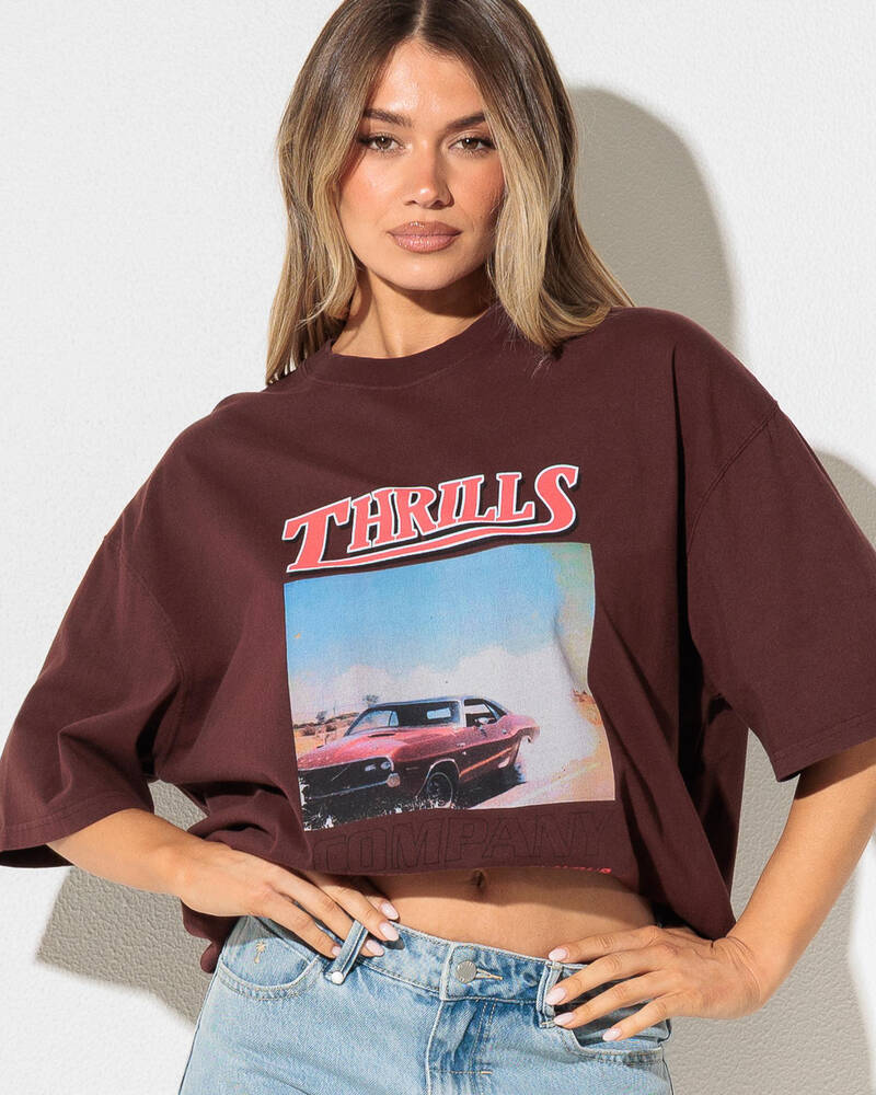 Thrills Full Throttle Oversized T-Shirt for Womens