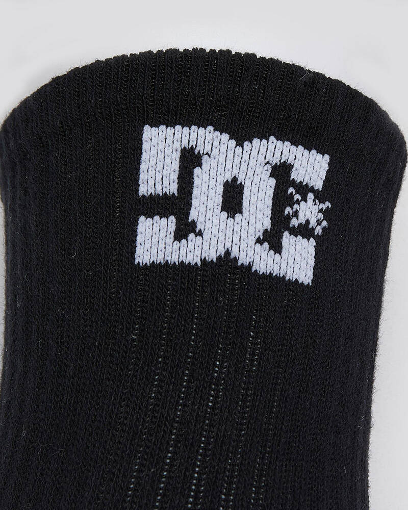 DC Shoes Boys' 3 Pack Crew Socks for Mens image number null