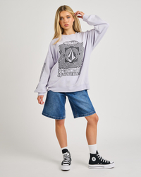 Volcom Stone Crew Neck Sweatshirt for Womens image number null