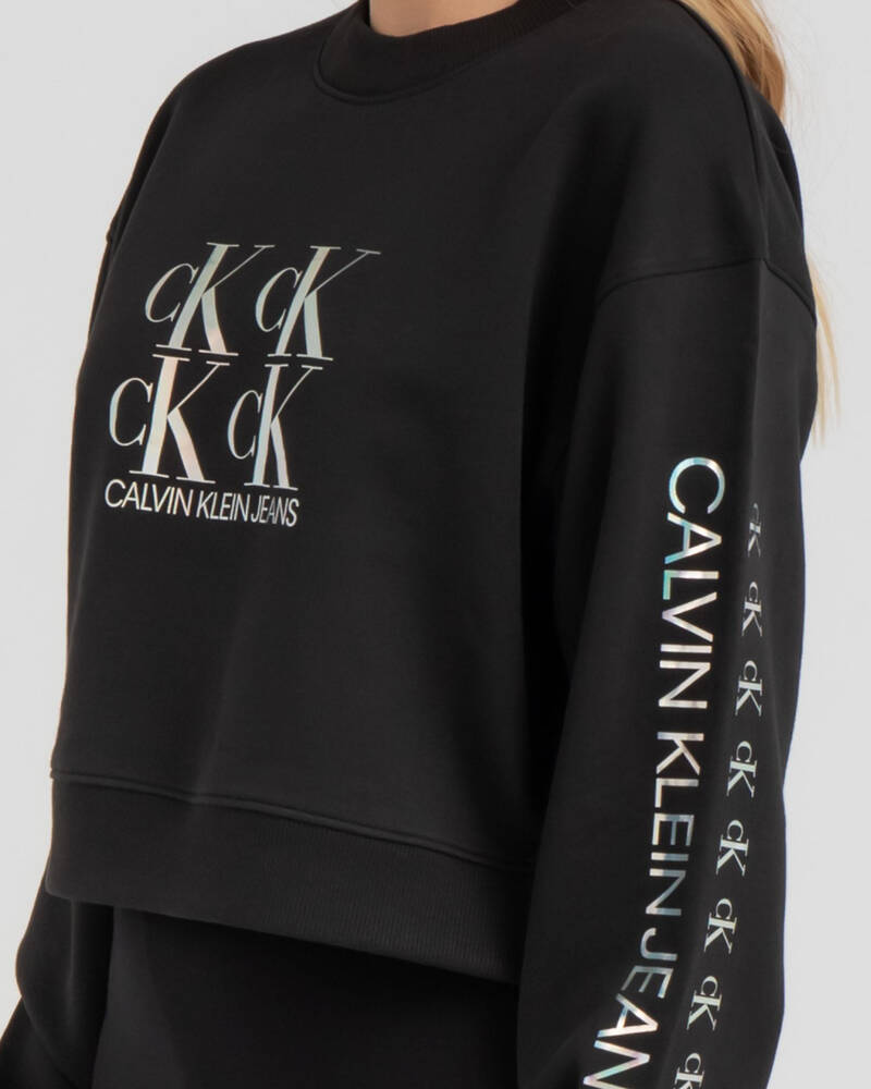 Calvin Klein Shine Logo Sweatshirt for Womens