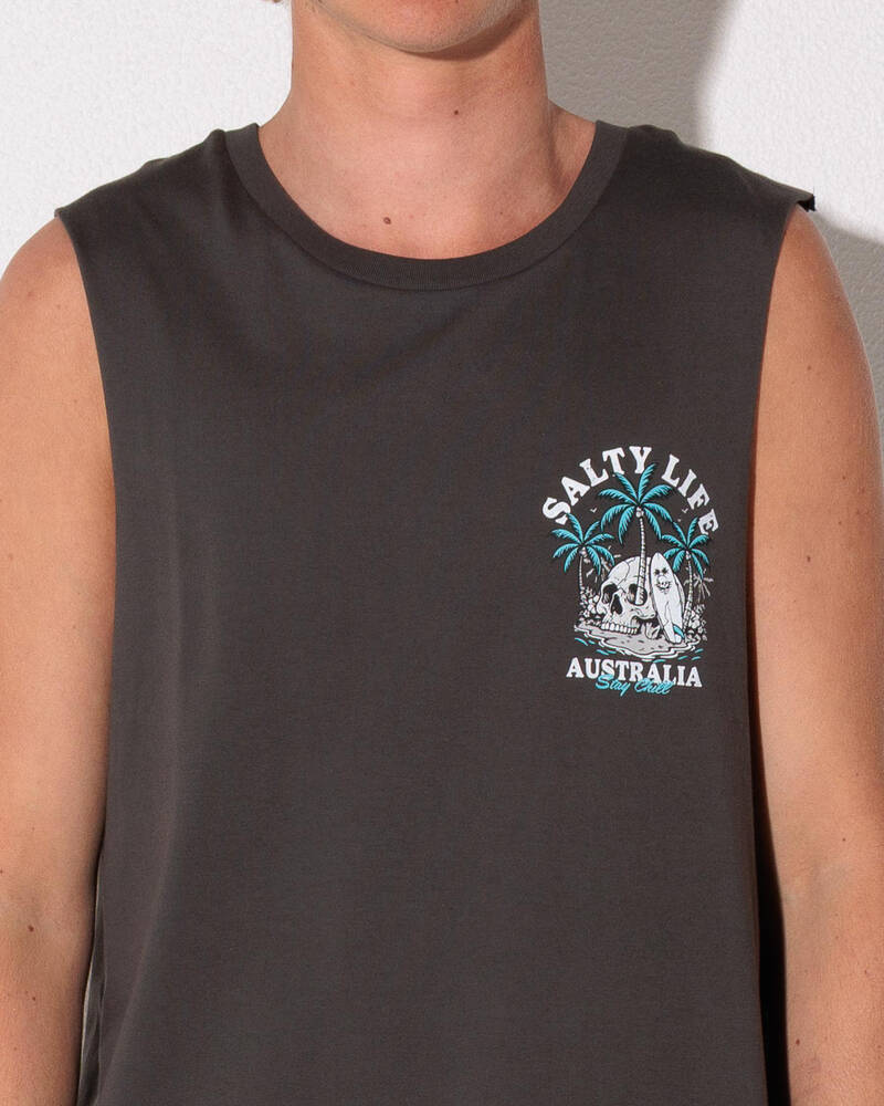 Salty Life Island Edge Muscle Tank for Mens