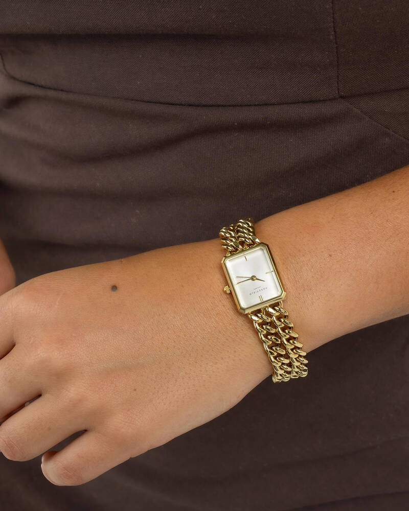 Rosefield Octagon XS Double Chain Studio Edition Watch for Womens
