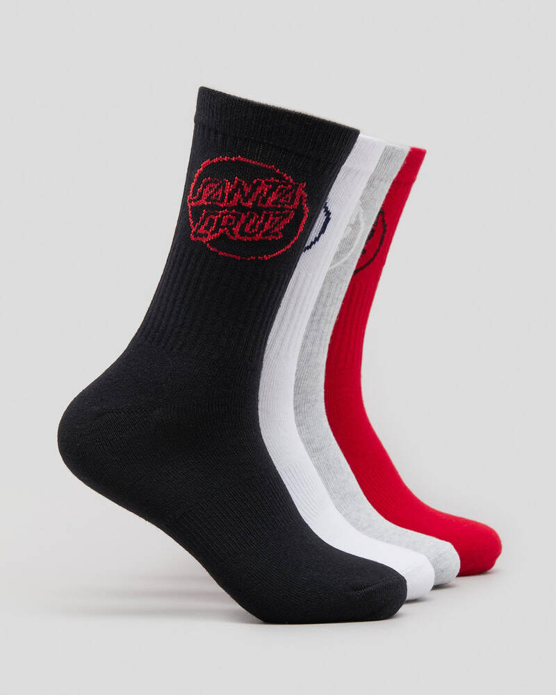 Santa Cruz Pop Mono Socks 4 Pack for Mens