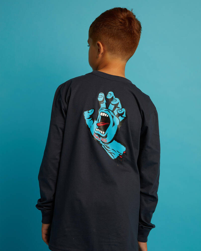 Santa Cruz Boys' Screaming Hand Long Sleeve T-Shirt for Mens