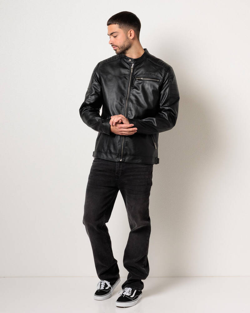 Dexter Midnight Rider Faux Leather Jacket for Mens