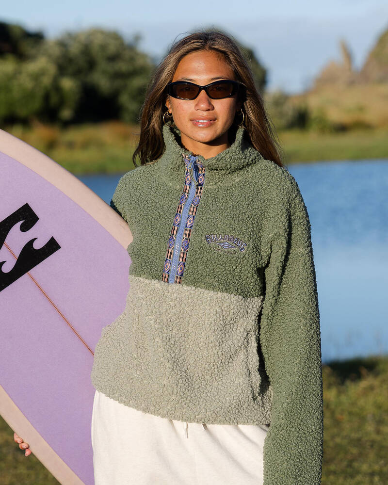 Billabong Horizon Mock Neck Half Zip Sweatshirt for Womens