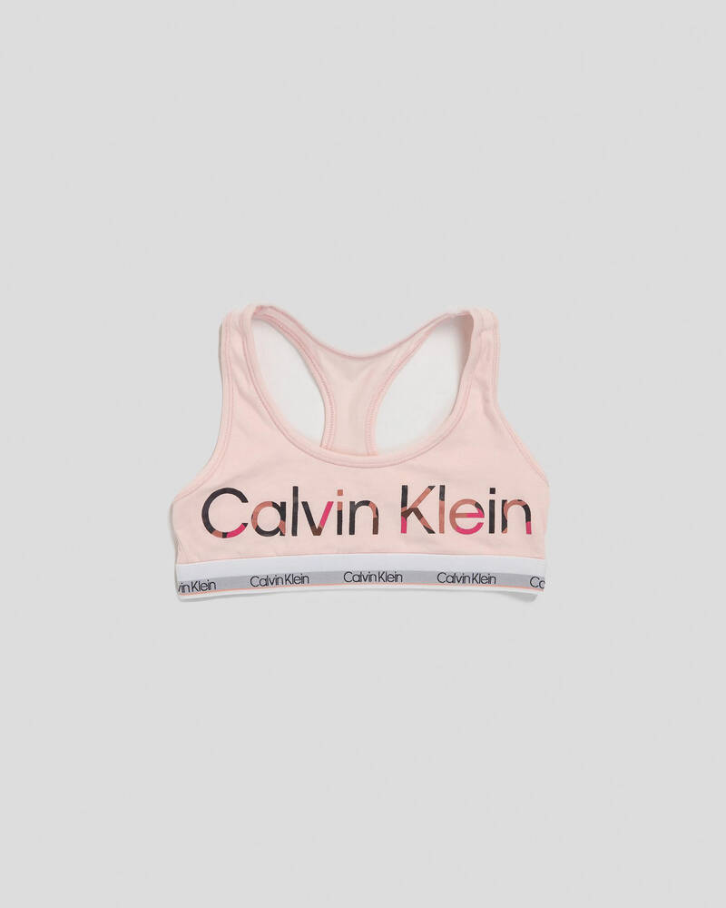 Calvin Klein Girls' Modern Cotton Racerback Bralette for Womens