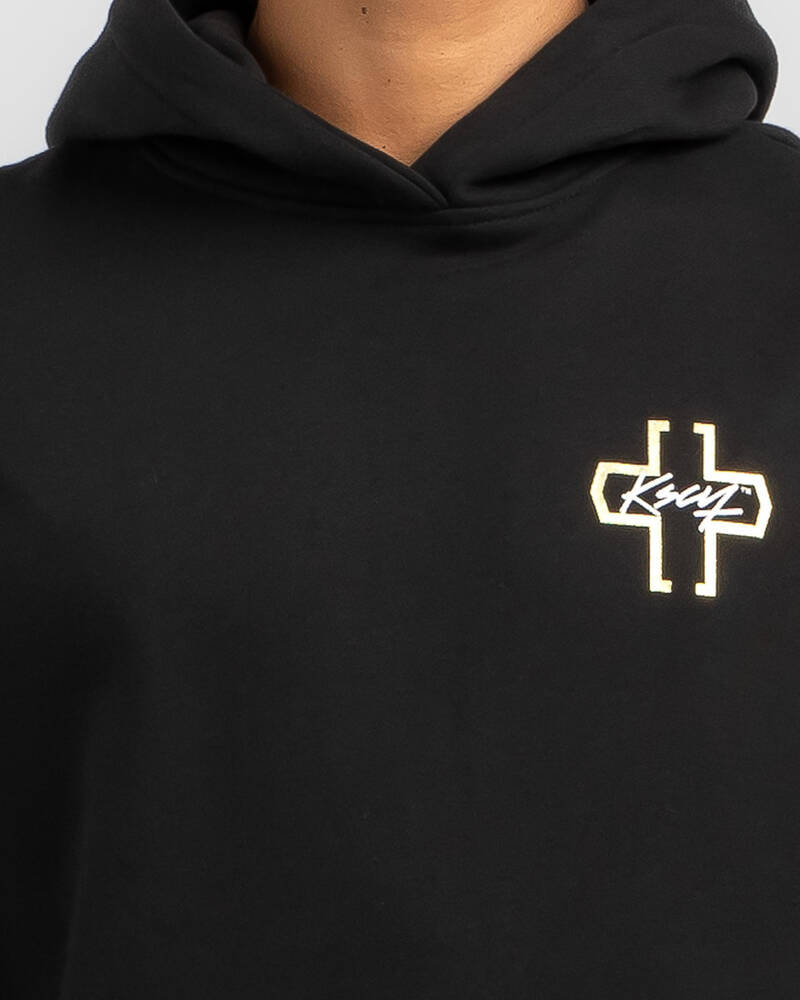 Kiss Chacey Unbowed Hooded Layered Dual Curved Hoodie for Mens