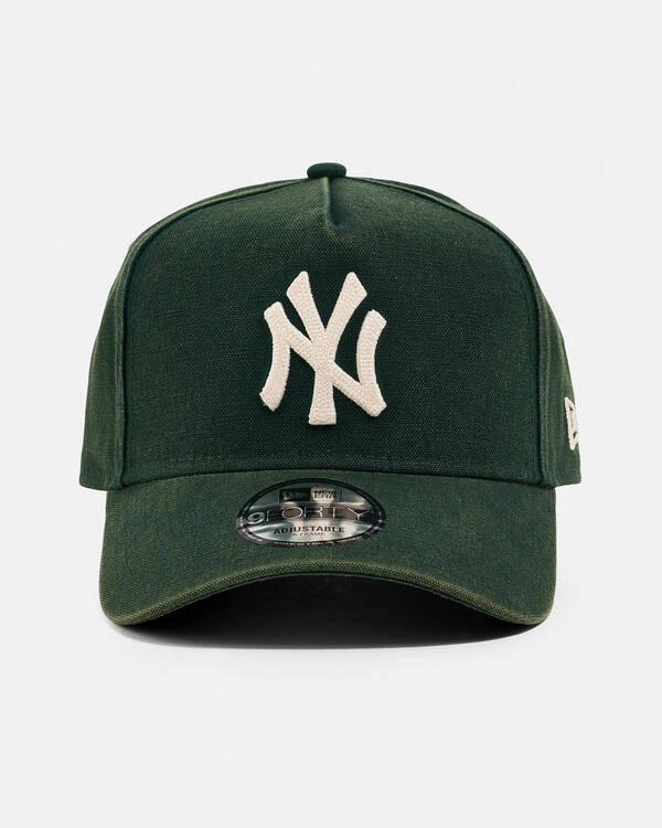 New Era New York Yankees 9Forty A-Frame Seasonal Washed Canvas Cap for Mens