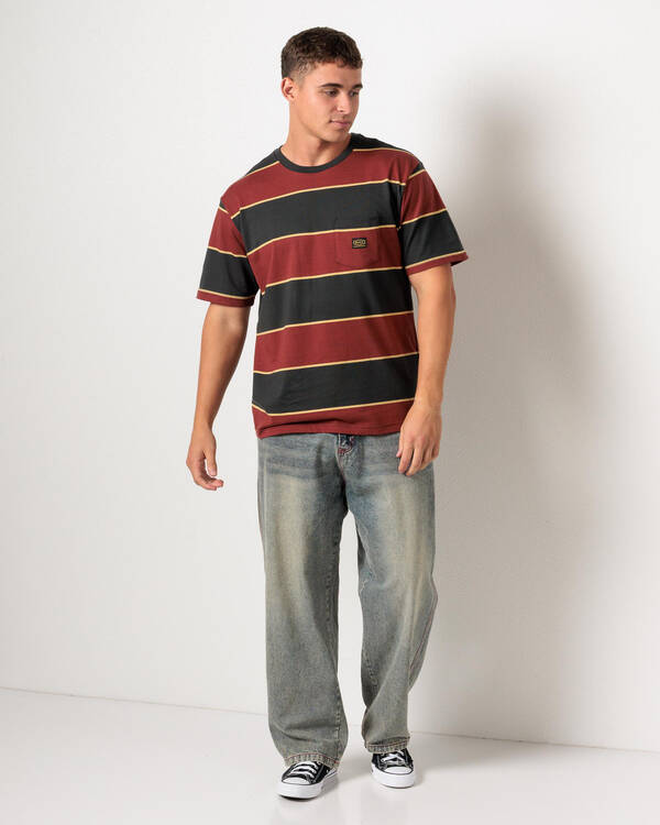 RVCA Dayshift Stripe T-Shirt for Mens