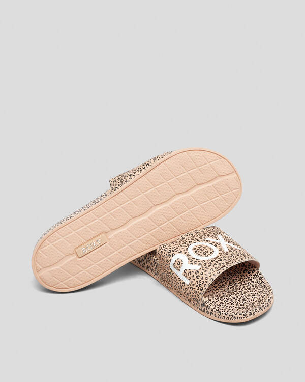 Roxy Slippy Printed Slide Sandals for Womens