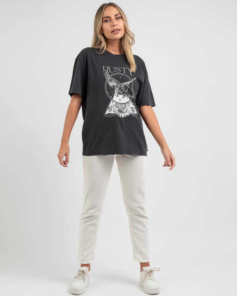 Rusty Make Big Things Boyfriend Fit T-Shirt for Womens