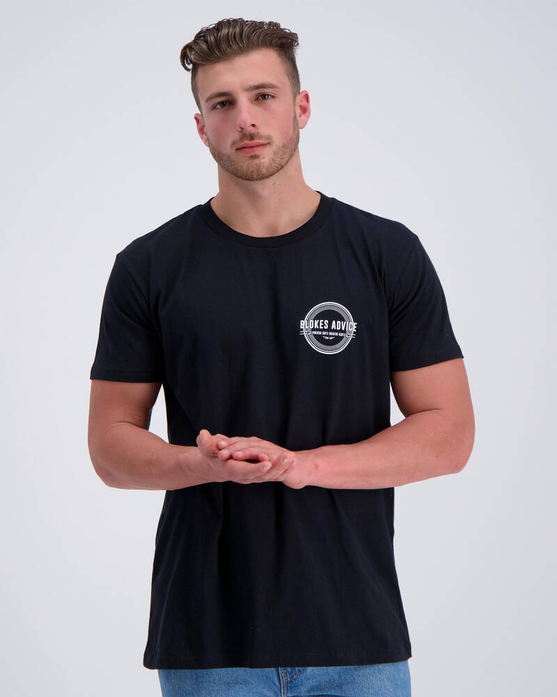 Blokes Advice Circle T-Shirt for Mens