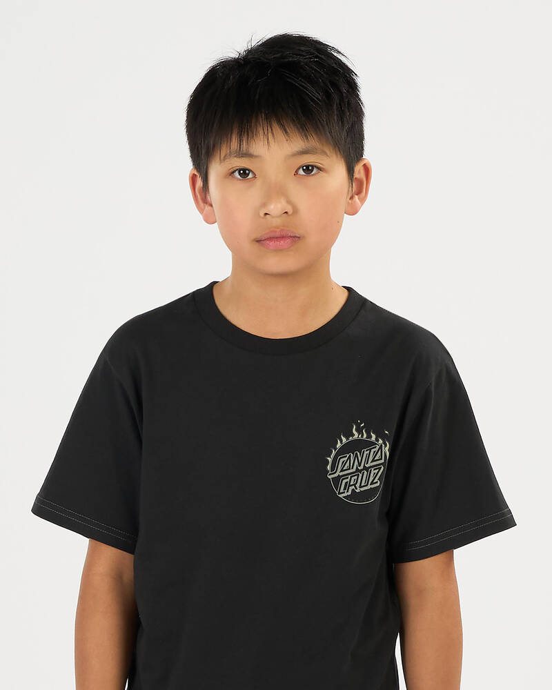Santa Cruz Boys' Burnt Opus T-Shirt for Mens