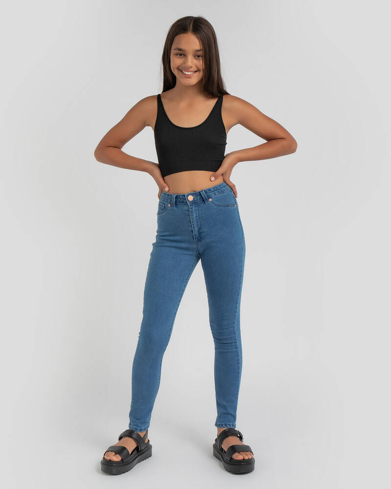 Mooloola Girls' Mickey Seamfree Crop Top for Womens