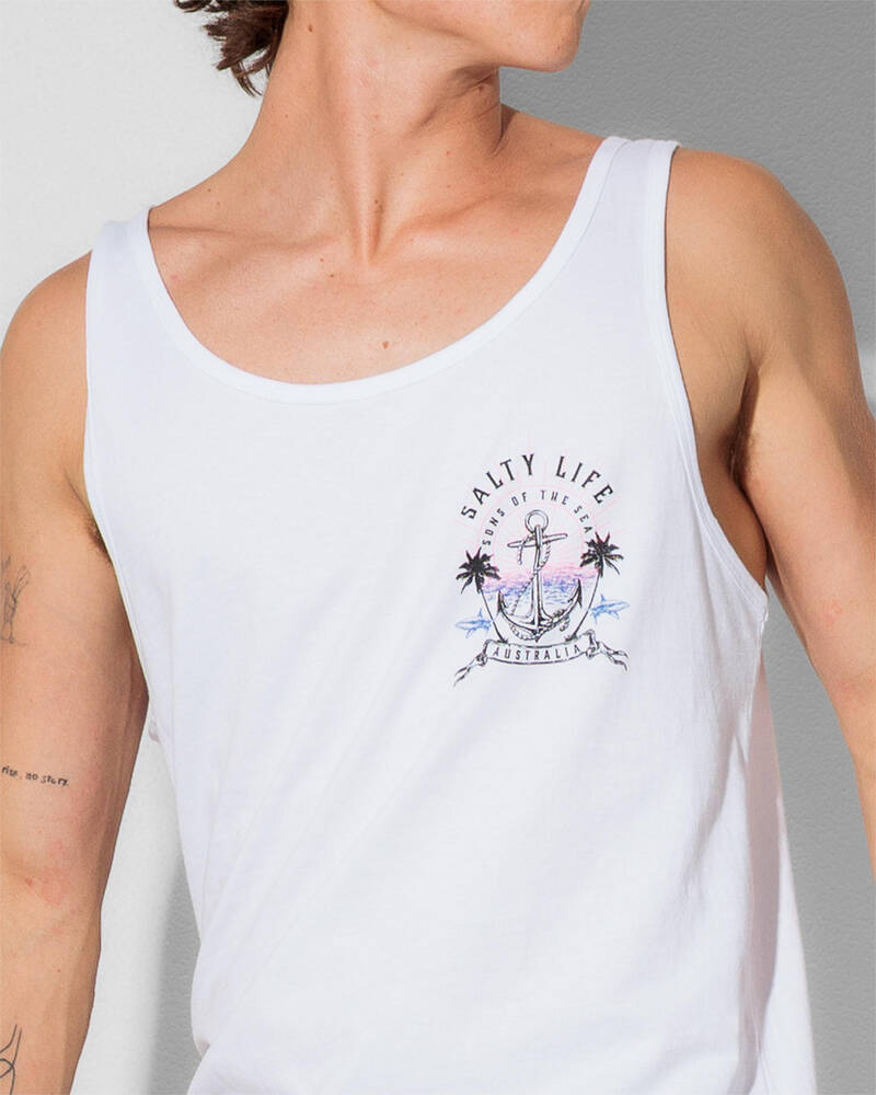 Salty Life Twilight Anchorage Singlet for Mens