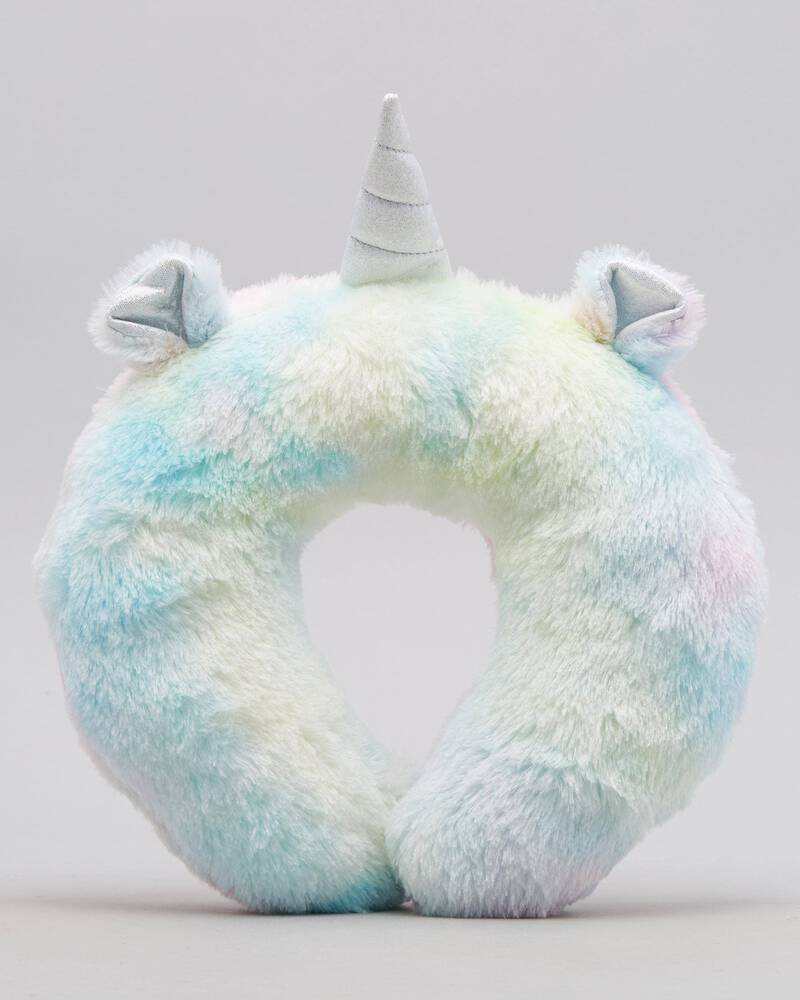 Mooloola Tie Dye Unicorn Neck Travel Pillow for Womens