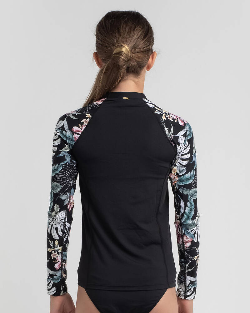 Kaiami Girls' Kirra Long Sleeve Rash Vest for Womens