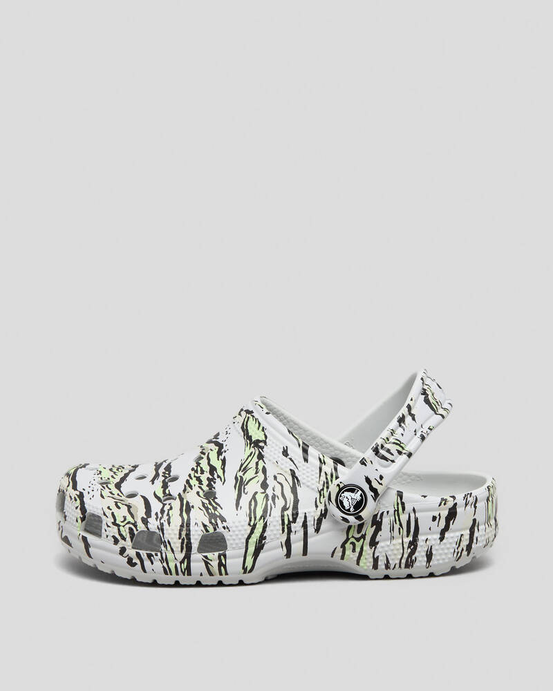 Crocs Kids' Classic Camo Clog Sandals for Unisex