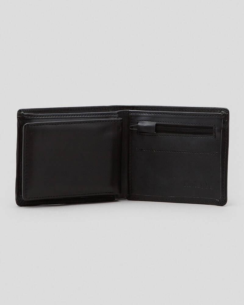 Hurley Icon Leather Wallet for Mens