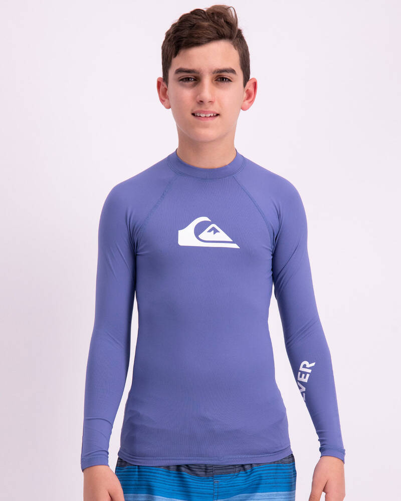 Quiksilver All Time Ls Rash Vest for Mens